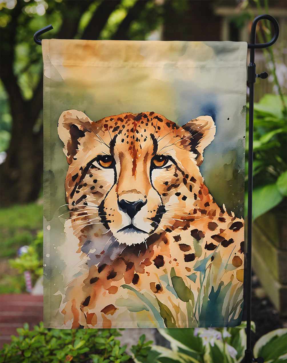 Cheetah Garden Flag