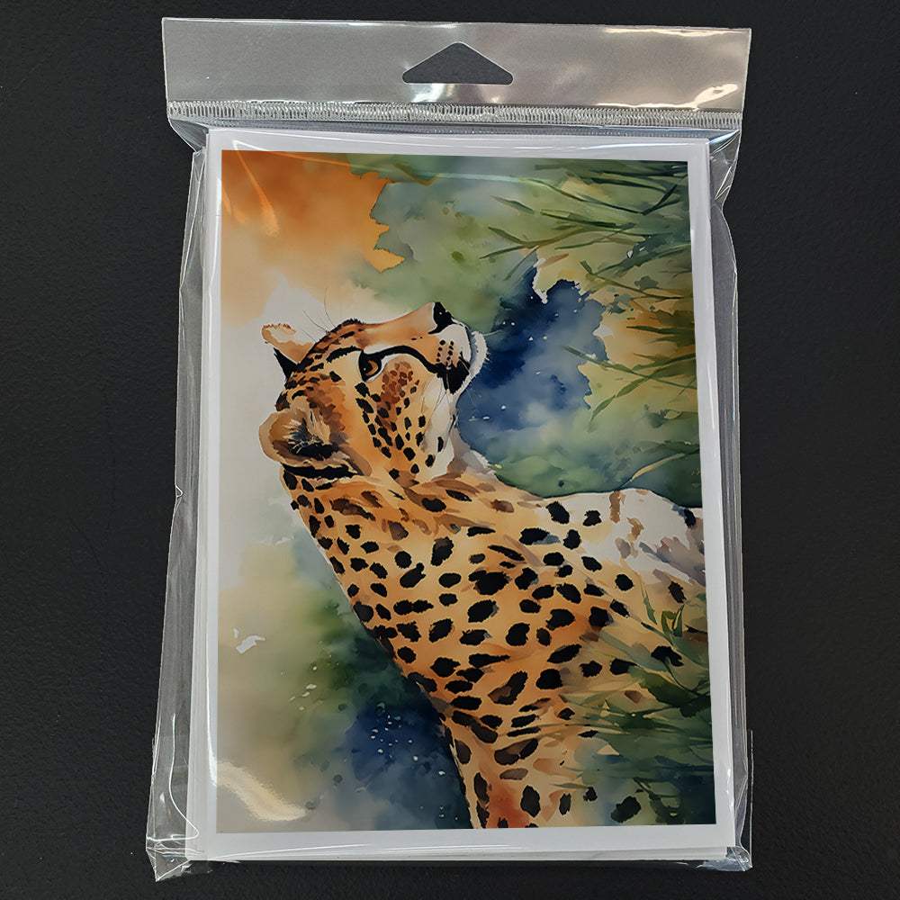 Cheetah Greeting Cards Pack of 8