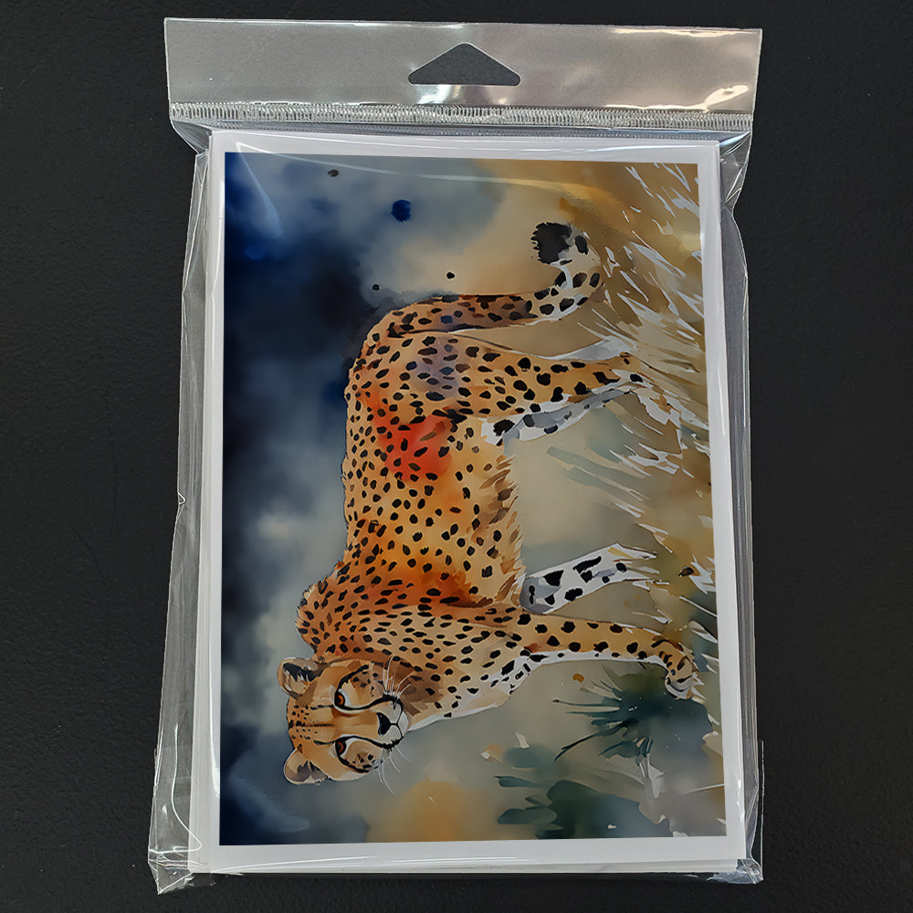 Cheetah Greeting Cards Pack of 8