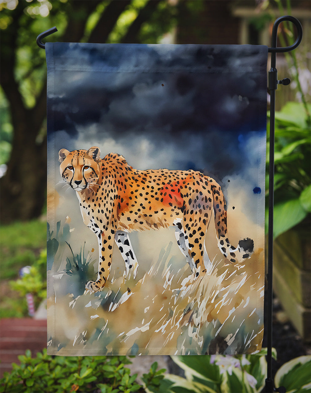 Cheetah Garden Flag