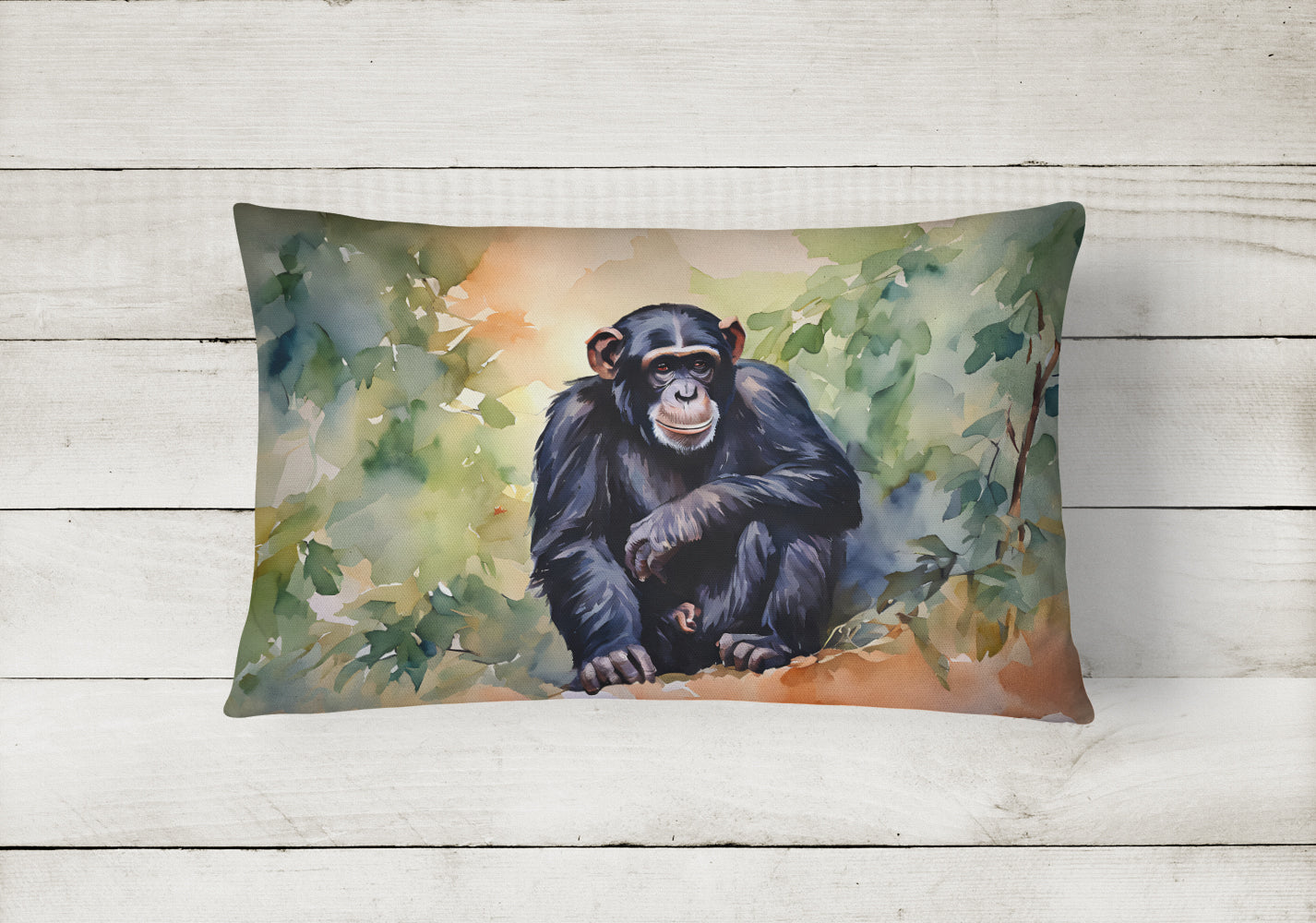 Chimpanzee Throw Pillow