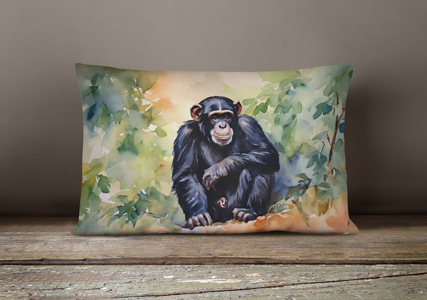 Chimpanzee Throw Pillow