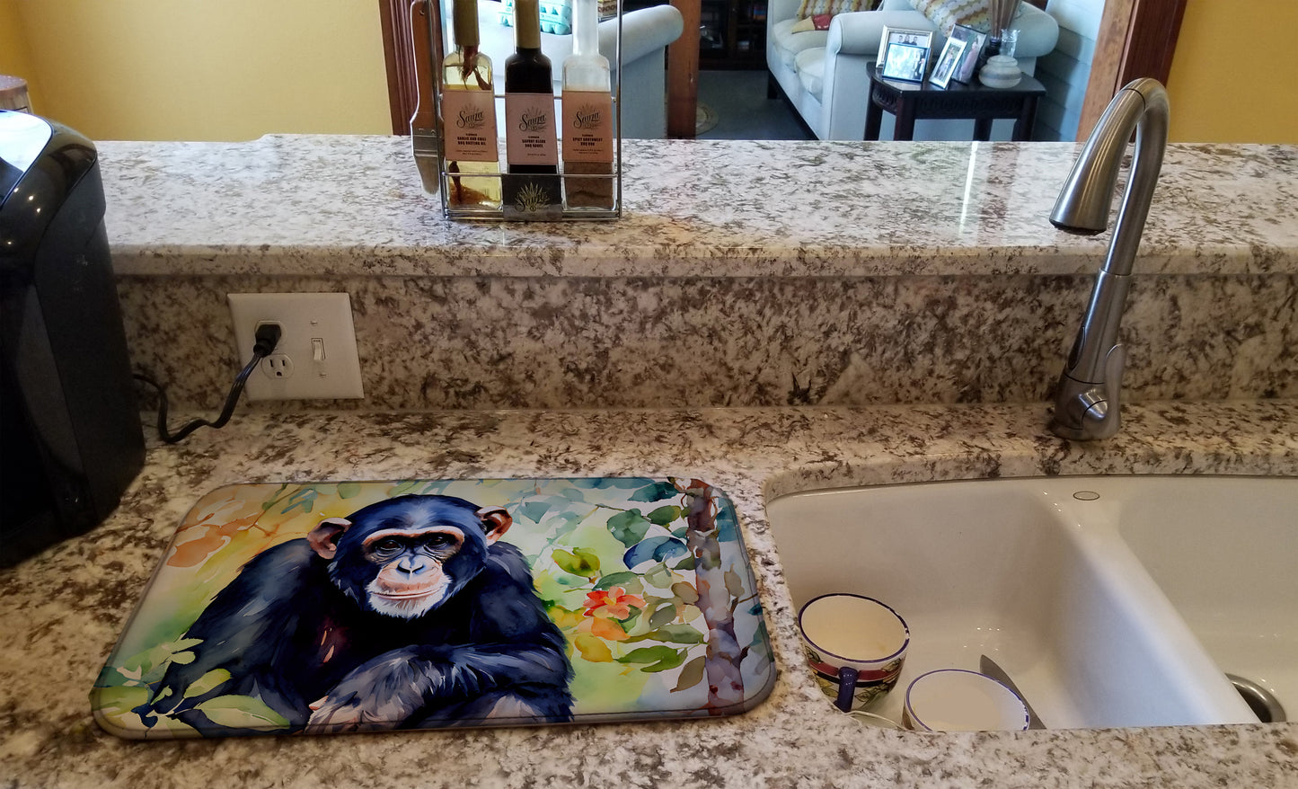 Chimpanzee Dish Drying Mat