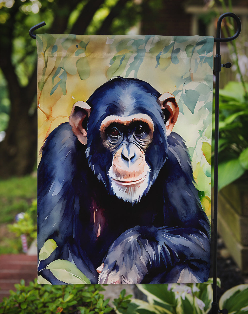 Chimpanzee Garden Flag