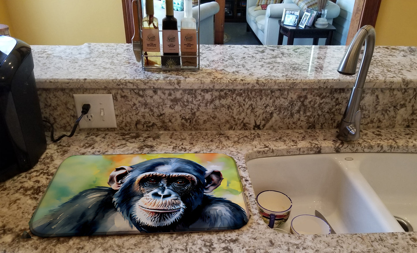 Chimpanzee Dish Drying Mat