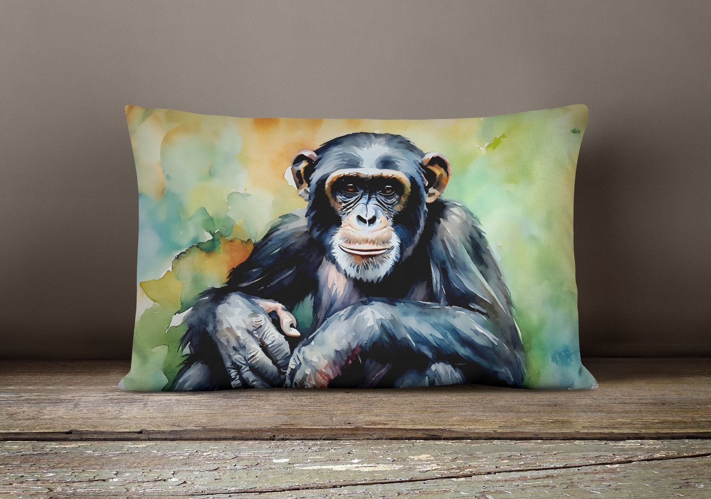 Chimpanzee Throw Pillow