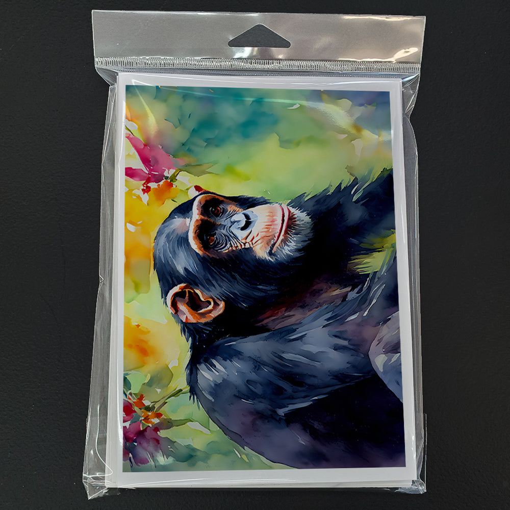 Chimpanzee Greeting Cards Pack of 8