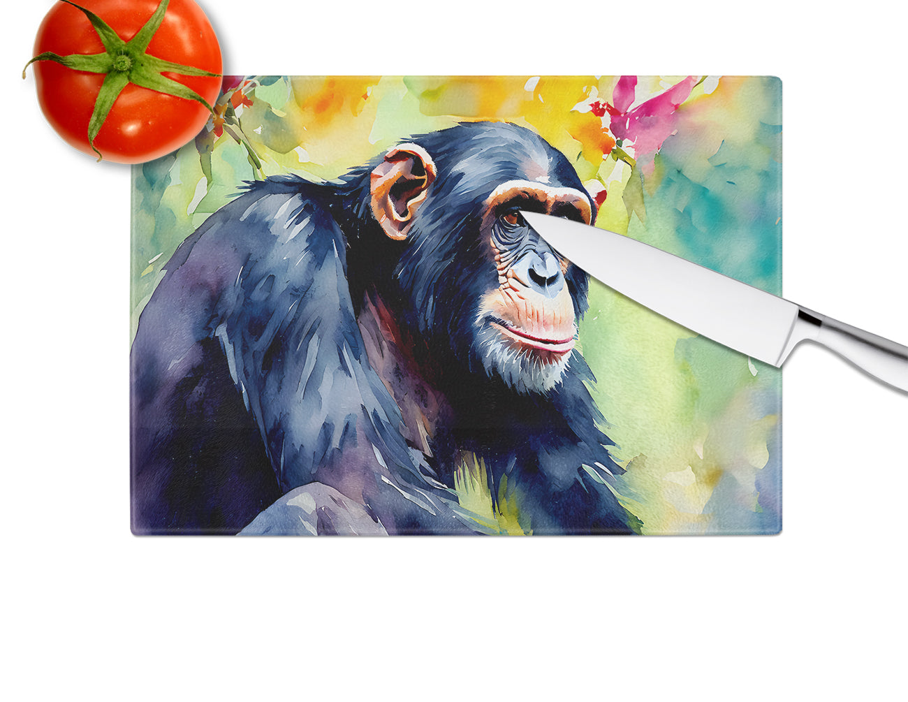 Chimpanzee Glass Cutting Board