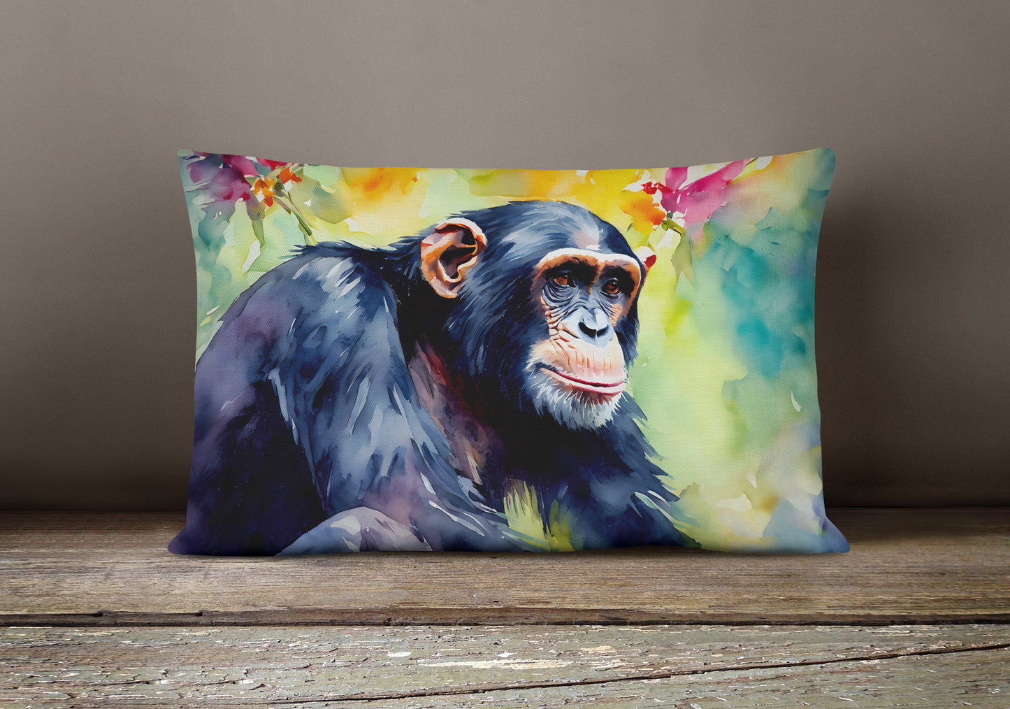 Chimpanzee Throw Pillow