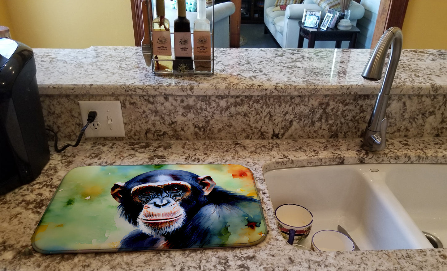 Chimpanzee Dish Drying Mat