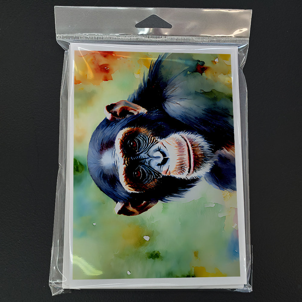 Chimpanzee Greeting Cards Pack of 8