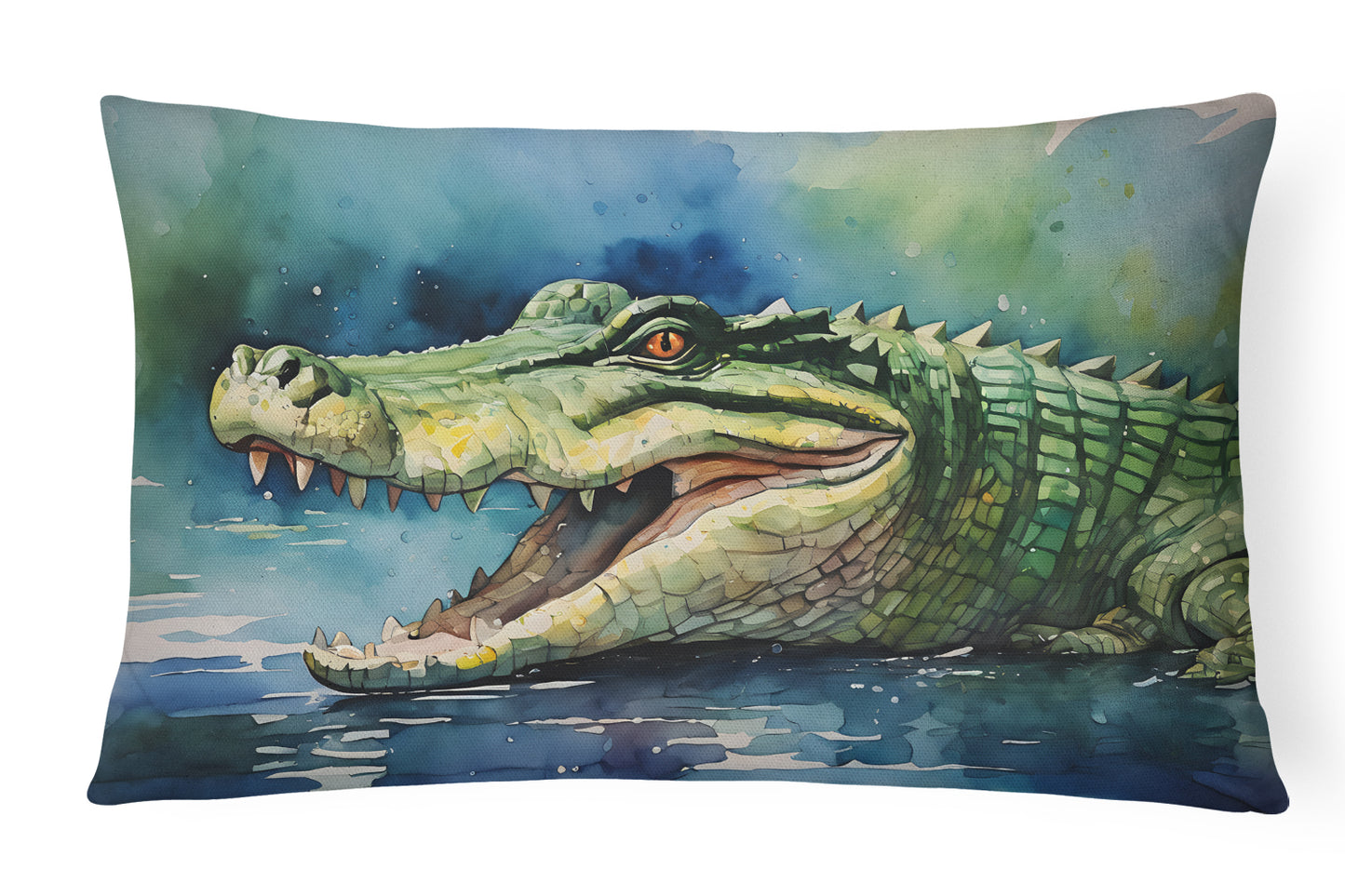 Buy this Crocodile Throw Pillow