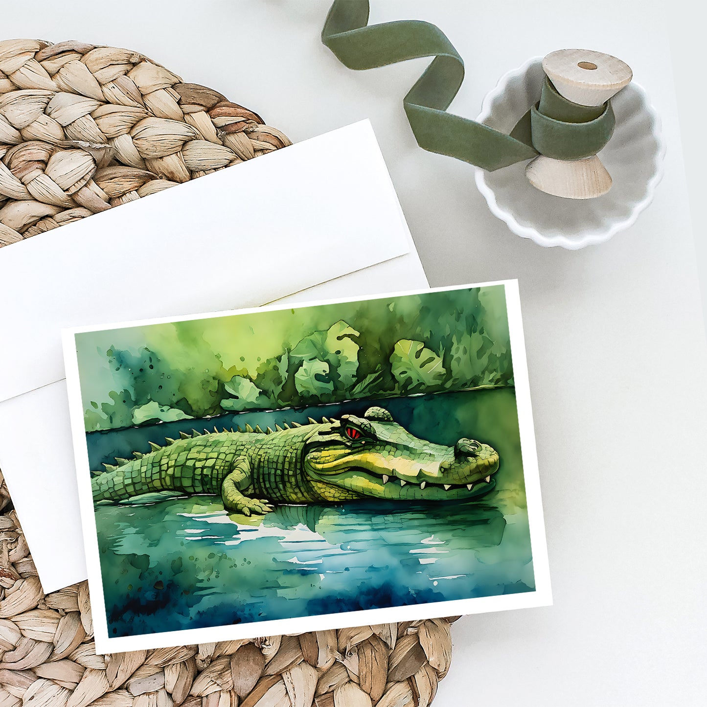 Crocodile Greeting Cards Pack of 8