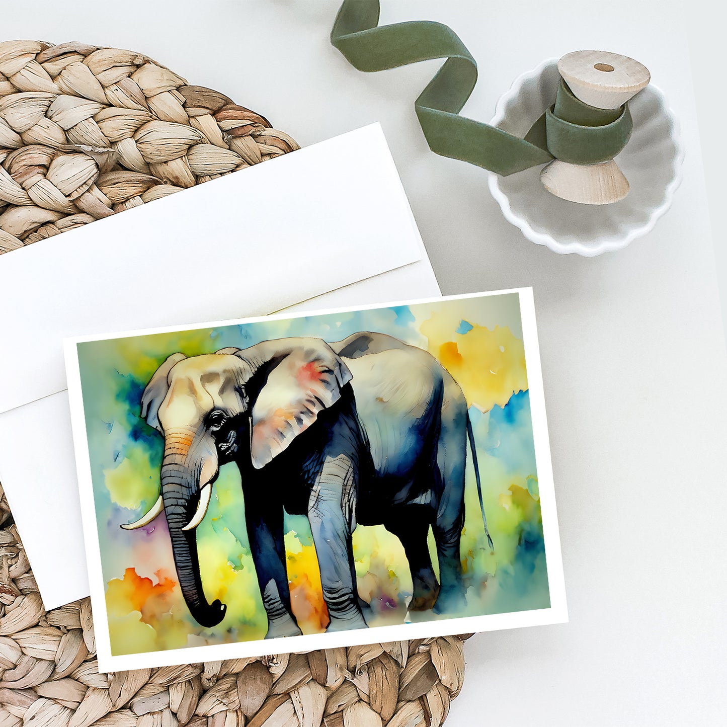 Elephant Greeting Cards Pack of 8