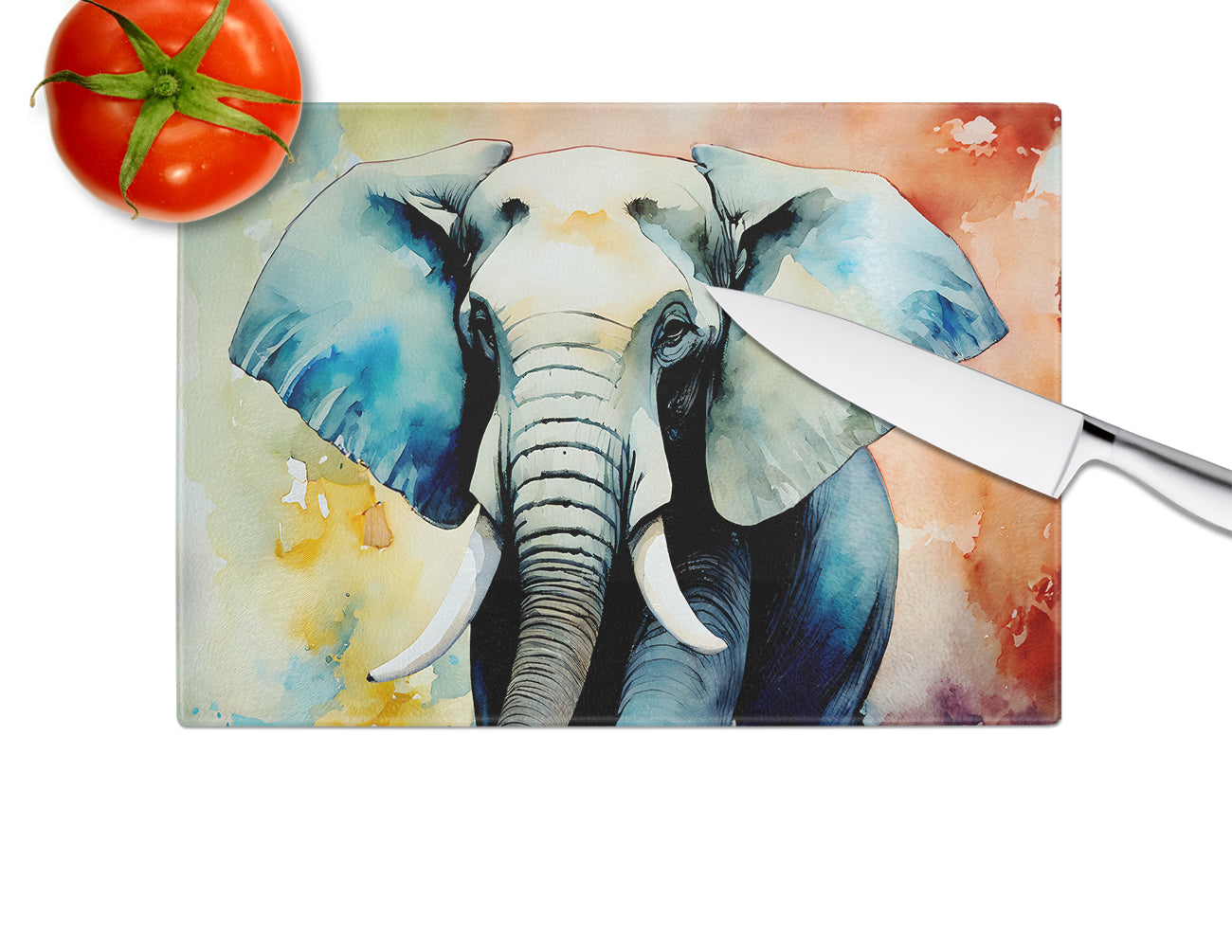 Elephant Glass Cutting Board