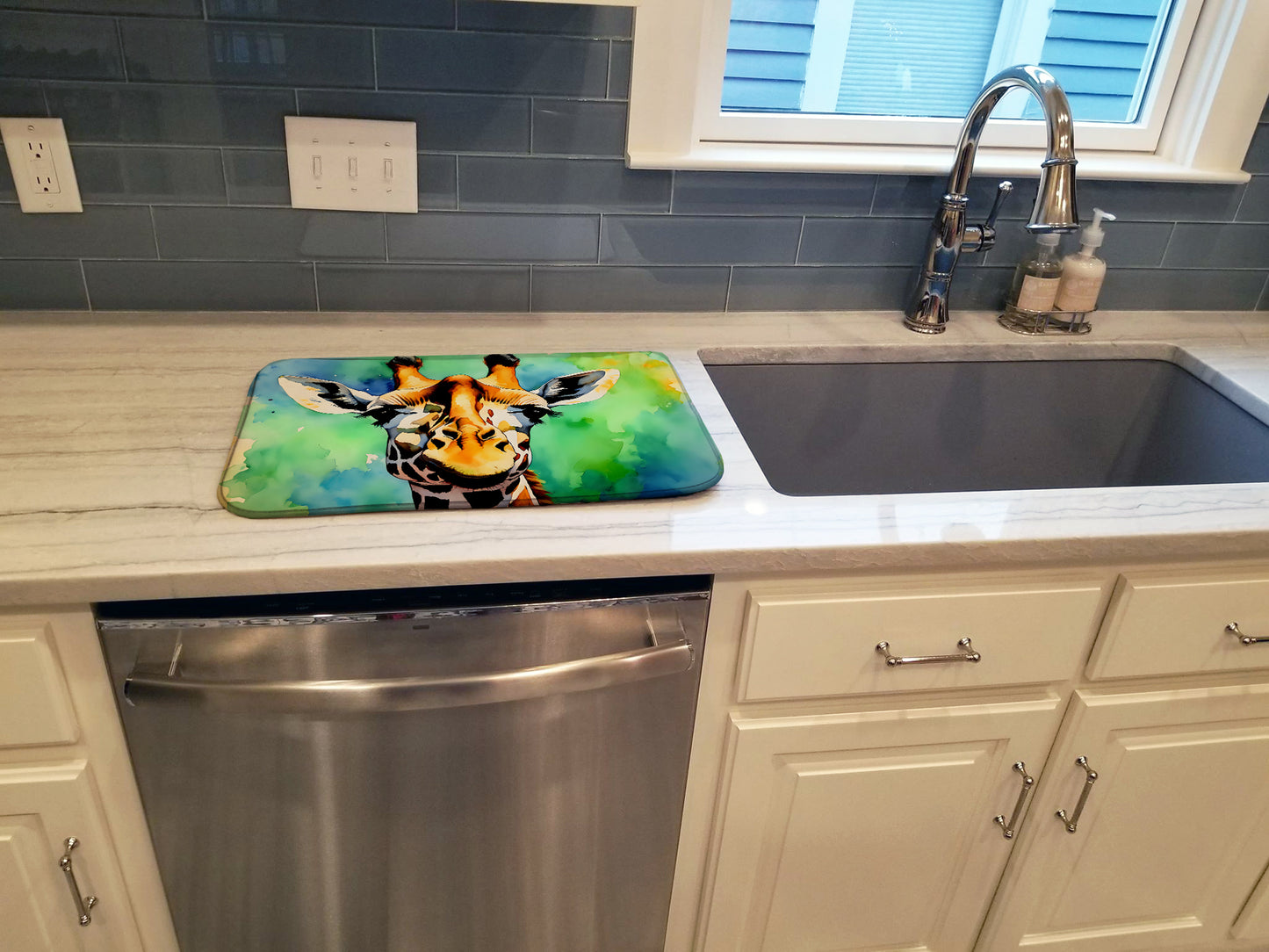 Giraffe Dish Drying Mat