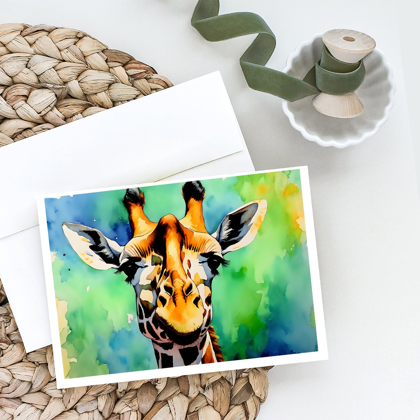 Giraffe Greeting Cards Pack of 8