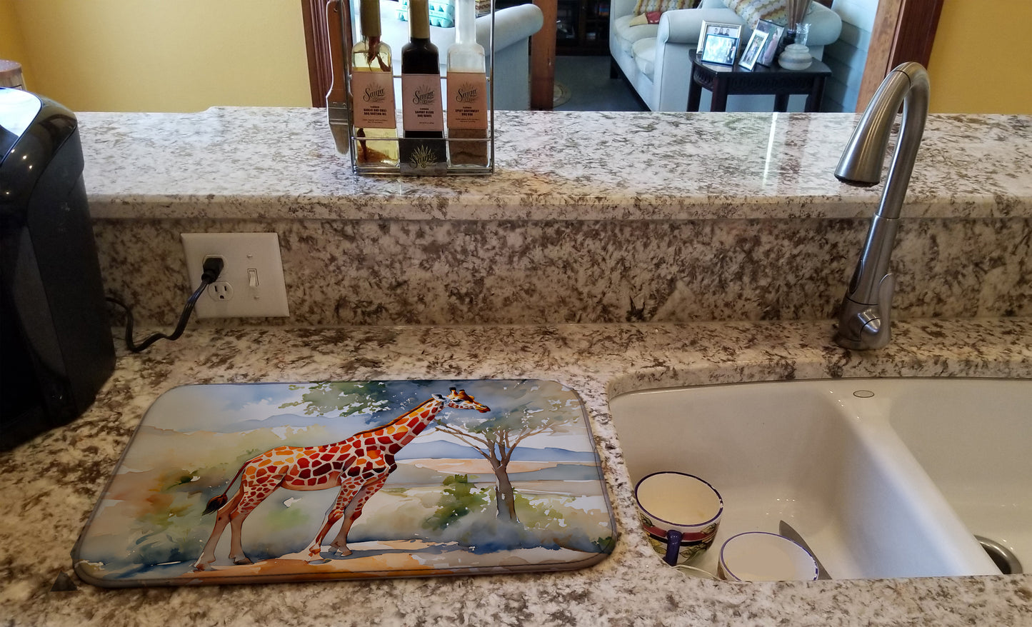 Giraffe Dish Drying Mat