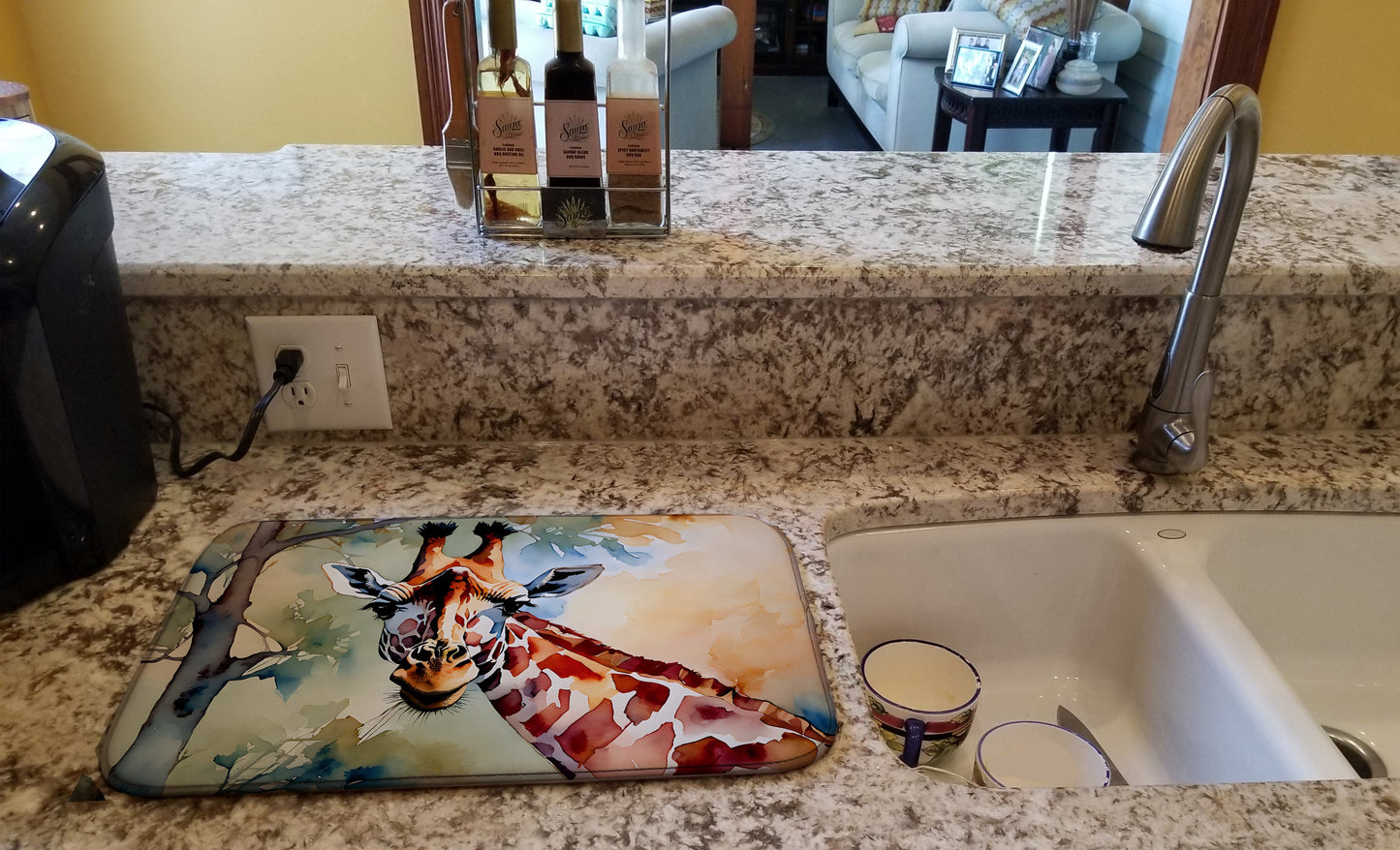 Giraffe Dish Drying Mat