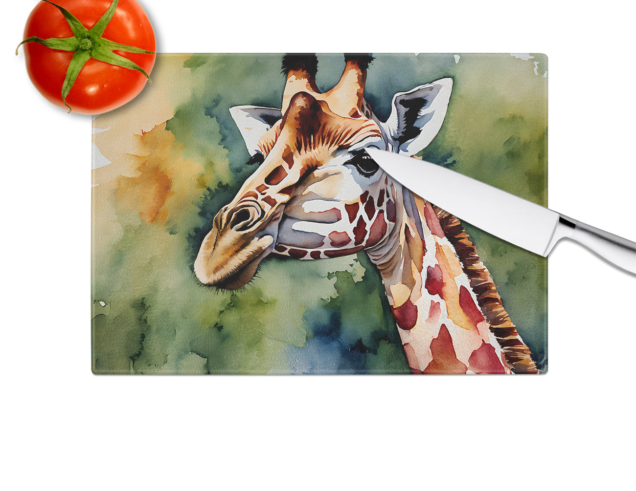 Giraffe Glass Cutting Board