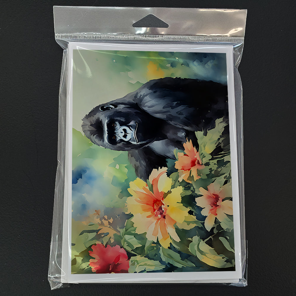 Gorilla Greeting Cards Pack of 8