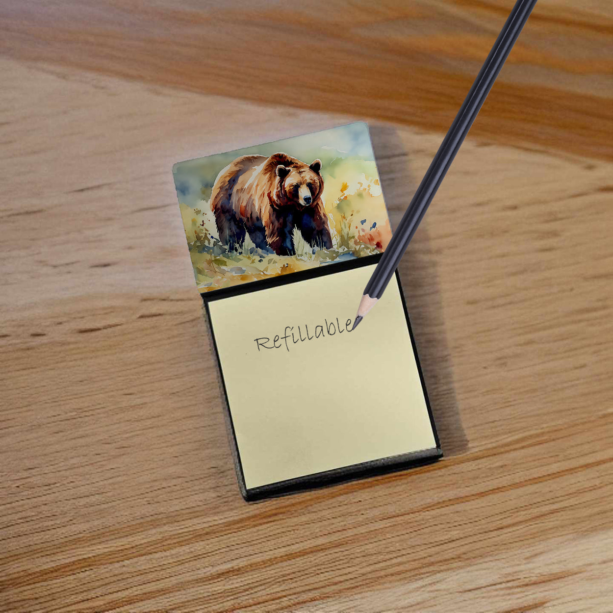 Grizzly Bear Sticky Note Holder