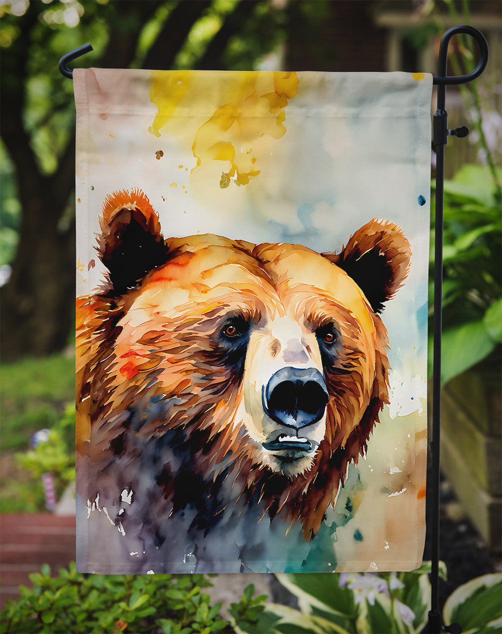 Grizzly Bear Garden Flag
