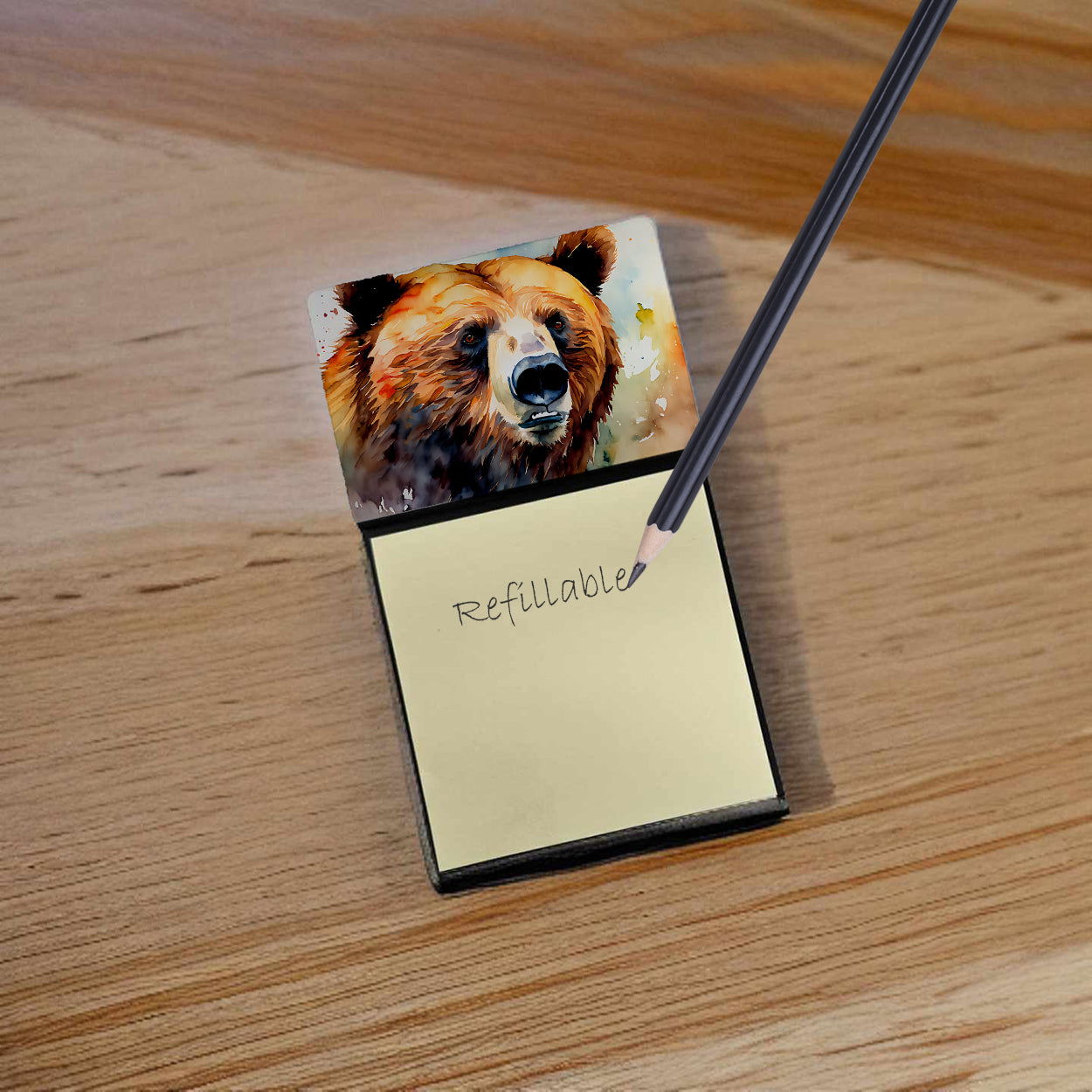 Grizzly Bear Sticky Note Holder
