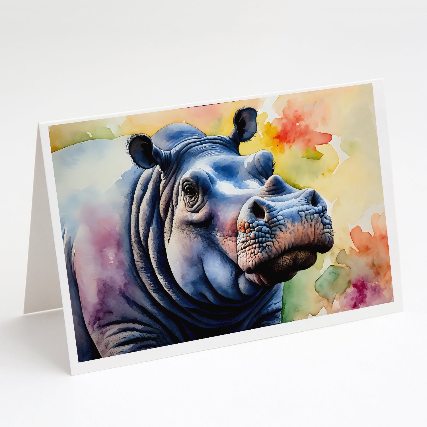 Buy this Hippopotamus Greeting Cards Pack of 8