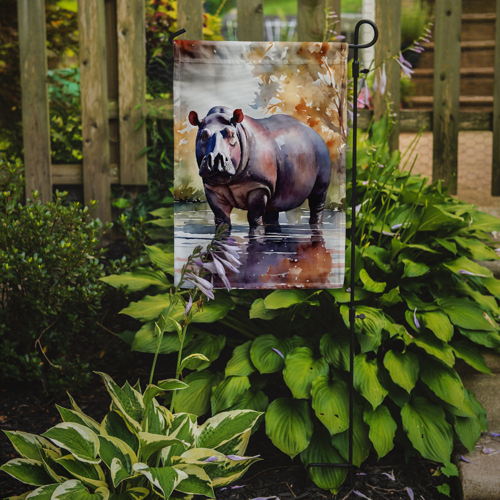 Hippopotamus Garden Flag