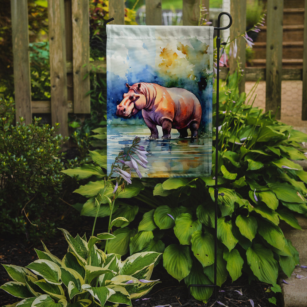 Hippopotamus Garden Flag