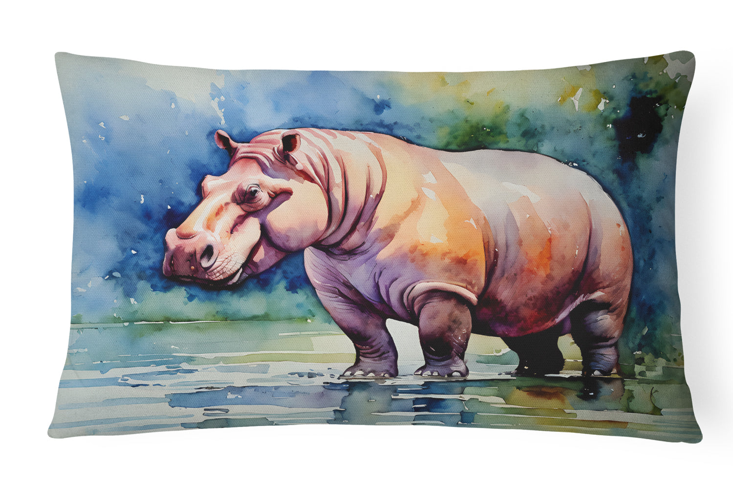 Buy this Hippopotamus Throw Pillow