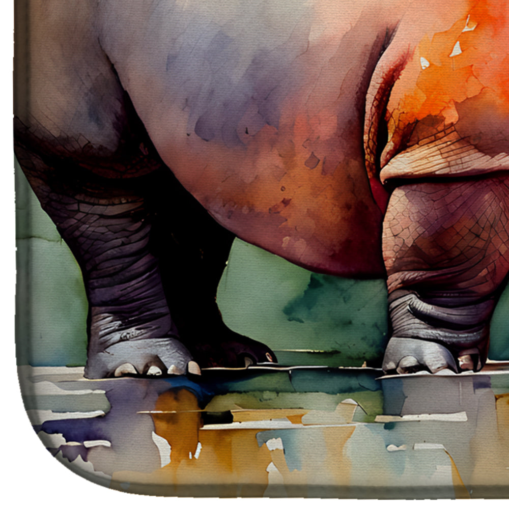 Hippopotamus Dish Drying Mat