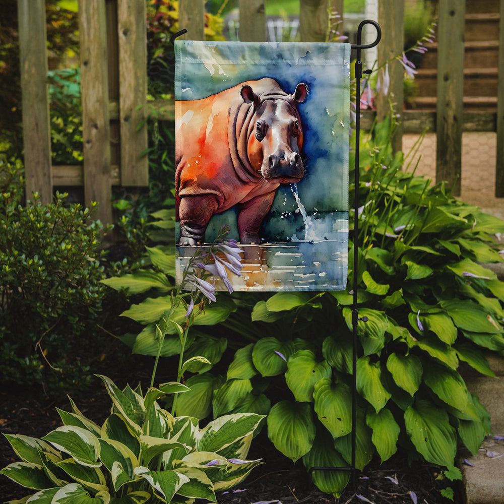 Hippopotamus Garden Flag