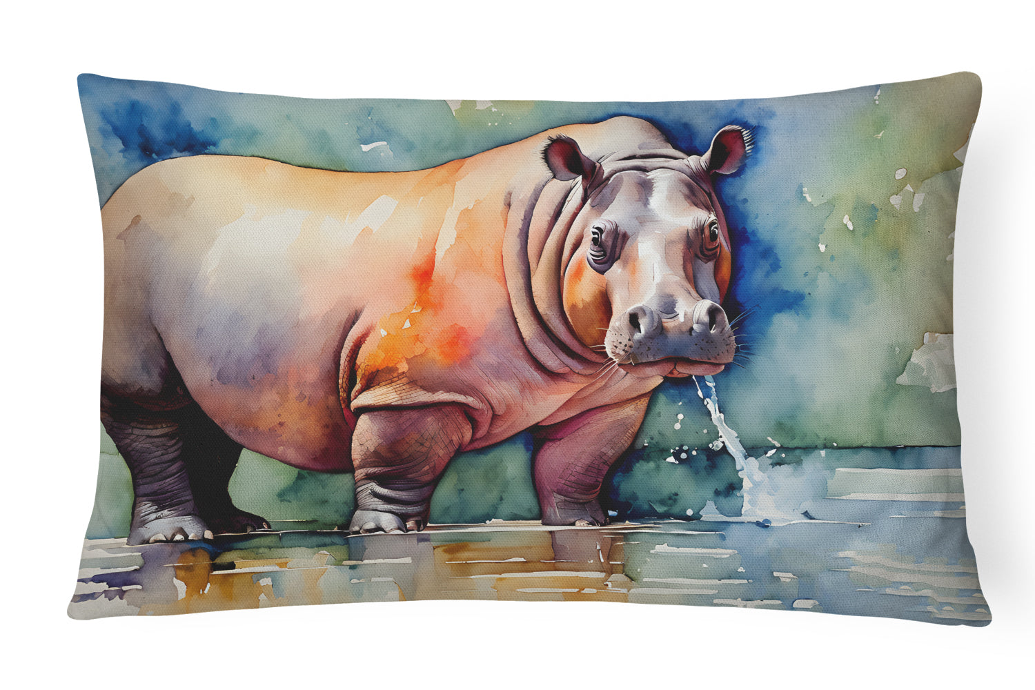 Buy this Hippopotamus Throw Pillow