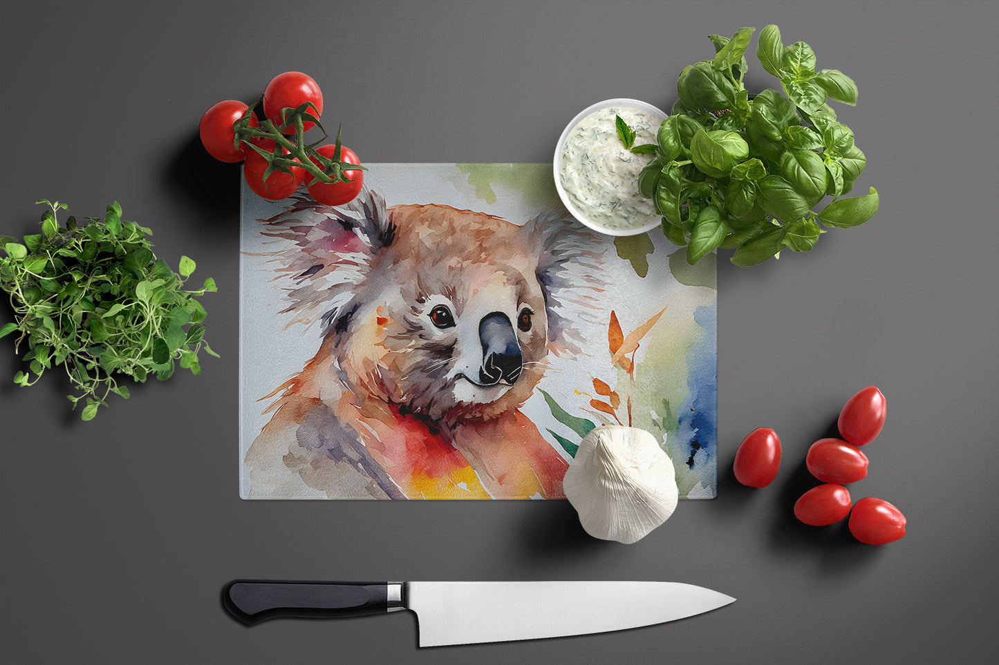 Koala Glass Cutting Board