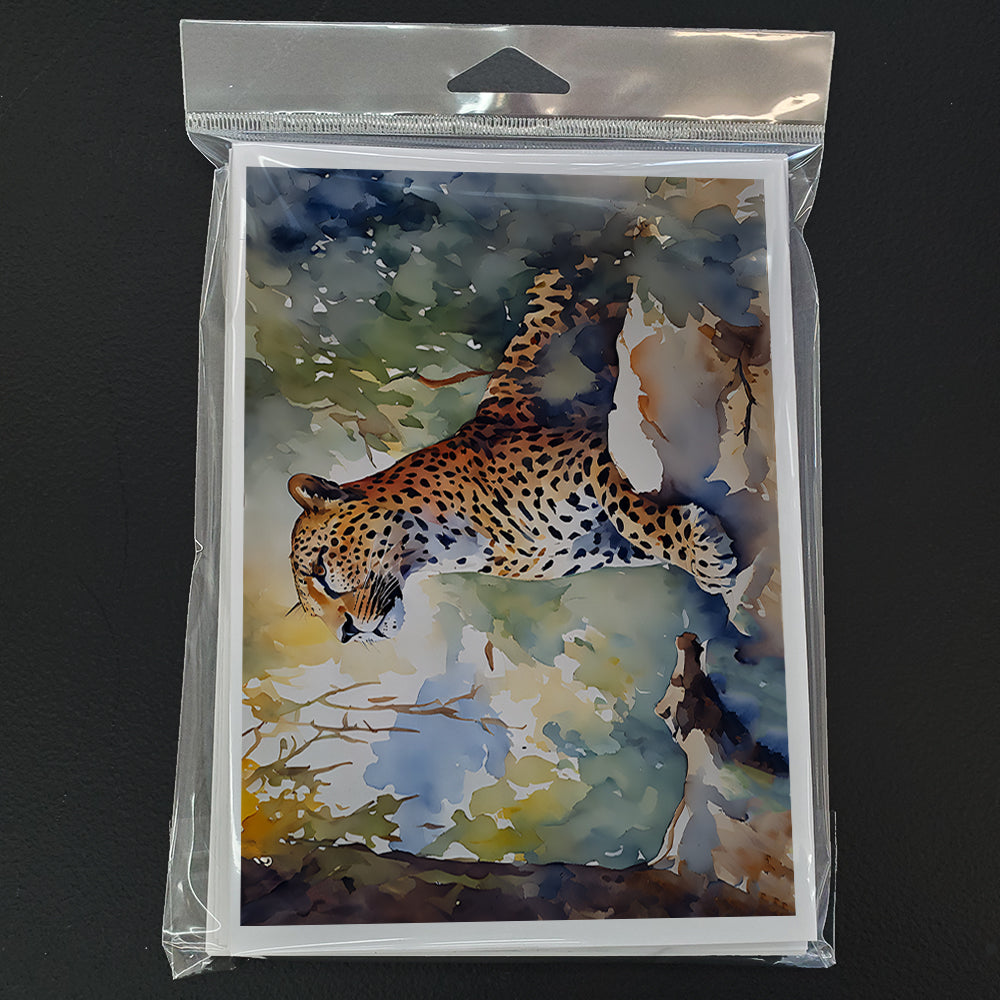Leopard Greeting Cards Pack of 8