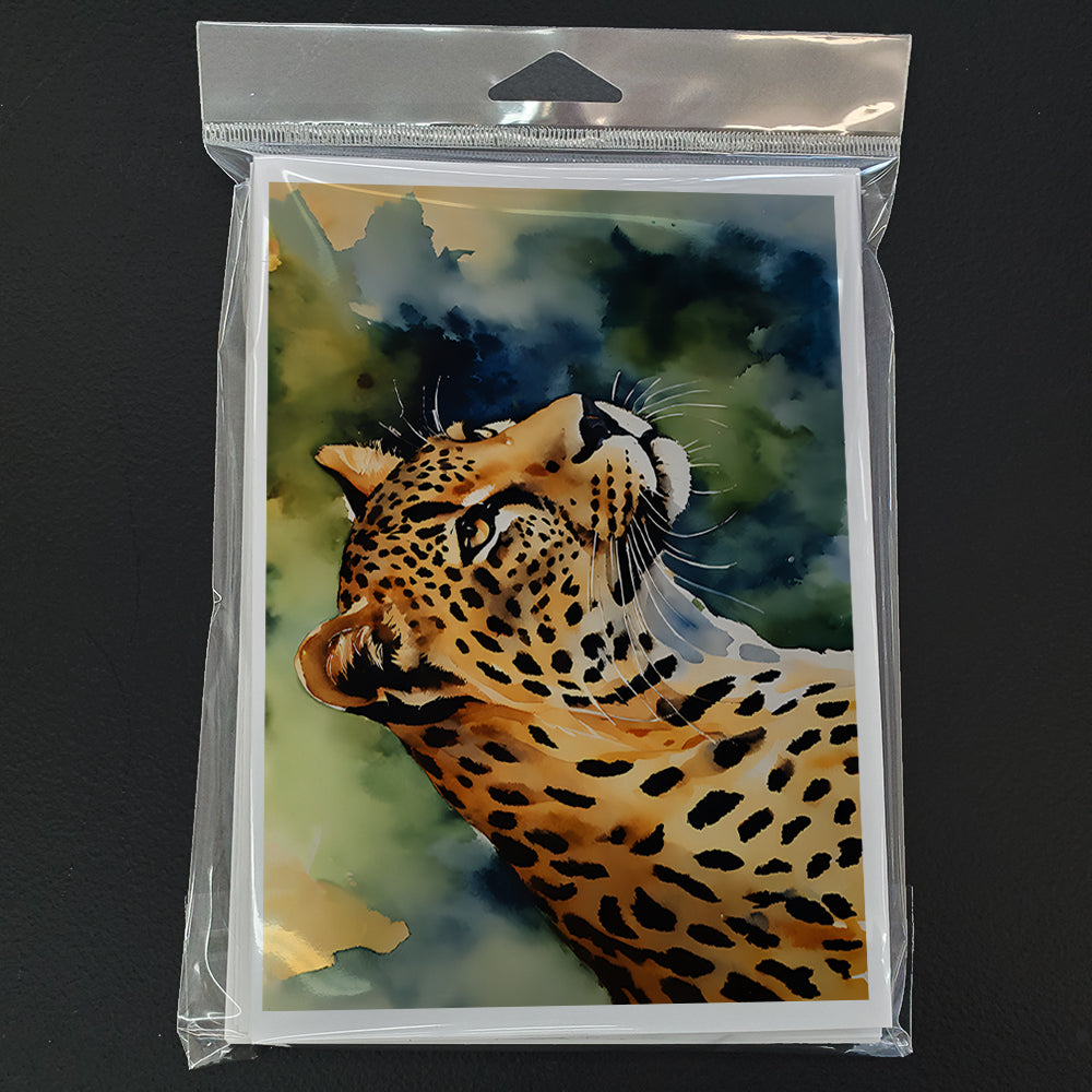 Leopard Greeting Cards Pack of 8