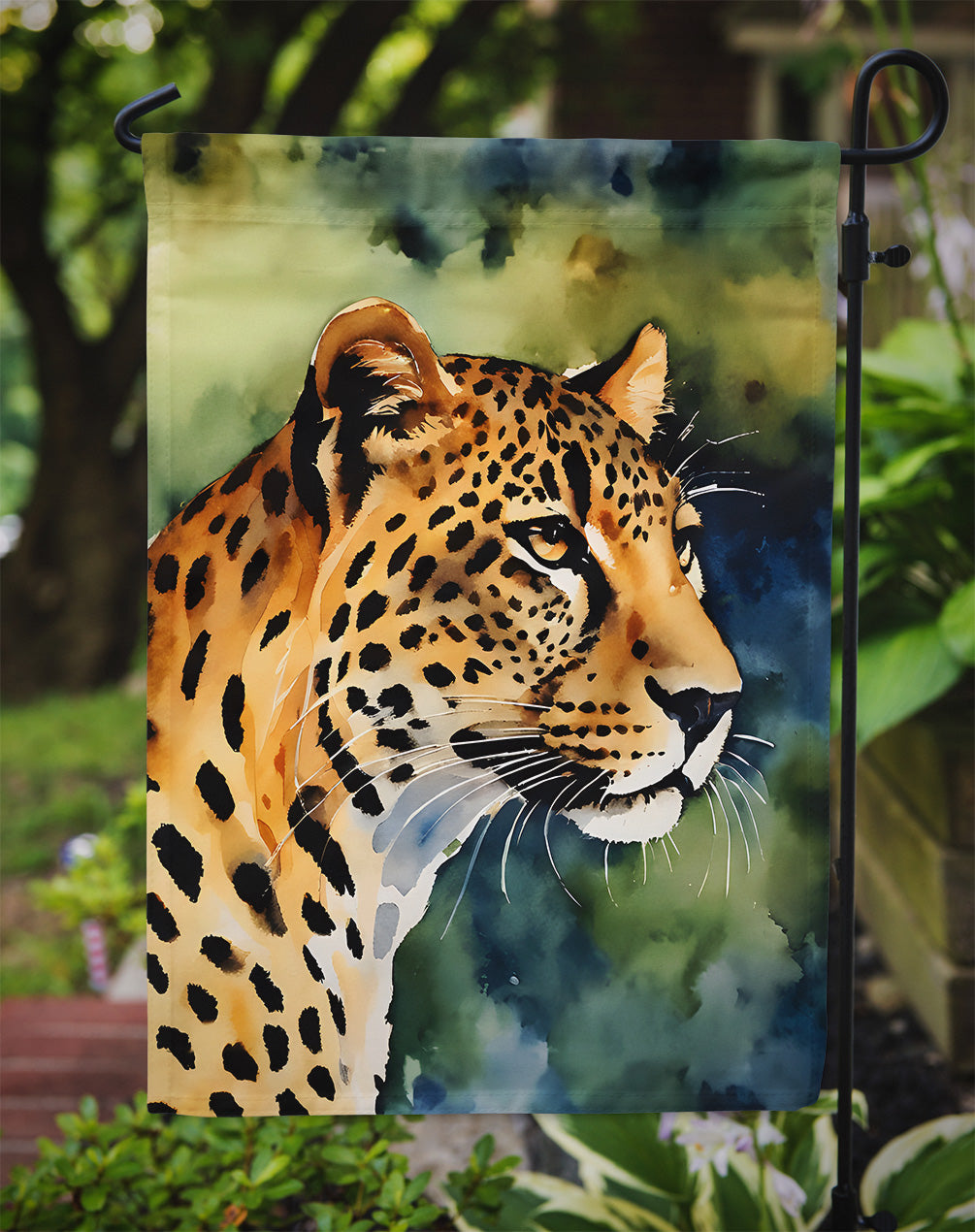 Leopard Garden Flag