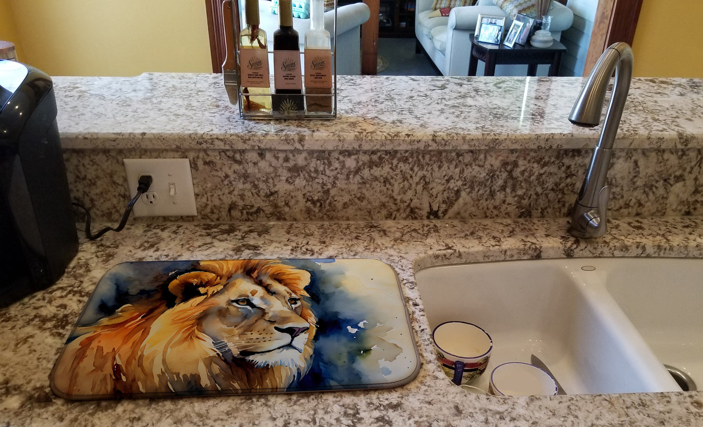 Lion Dish Drying Mat