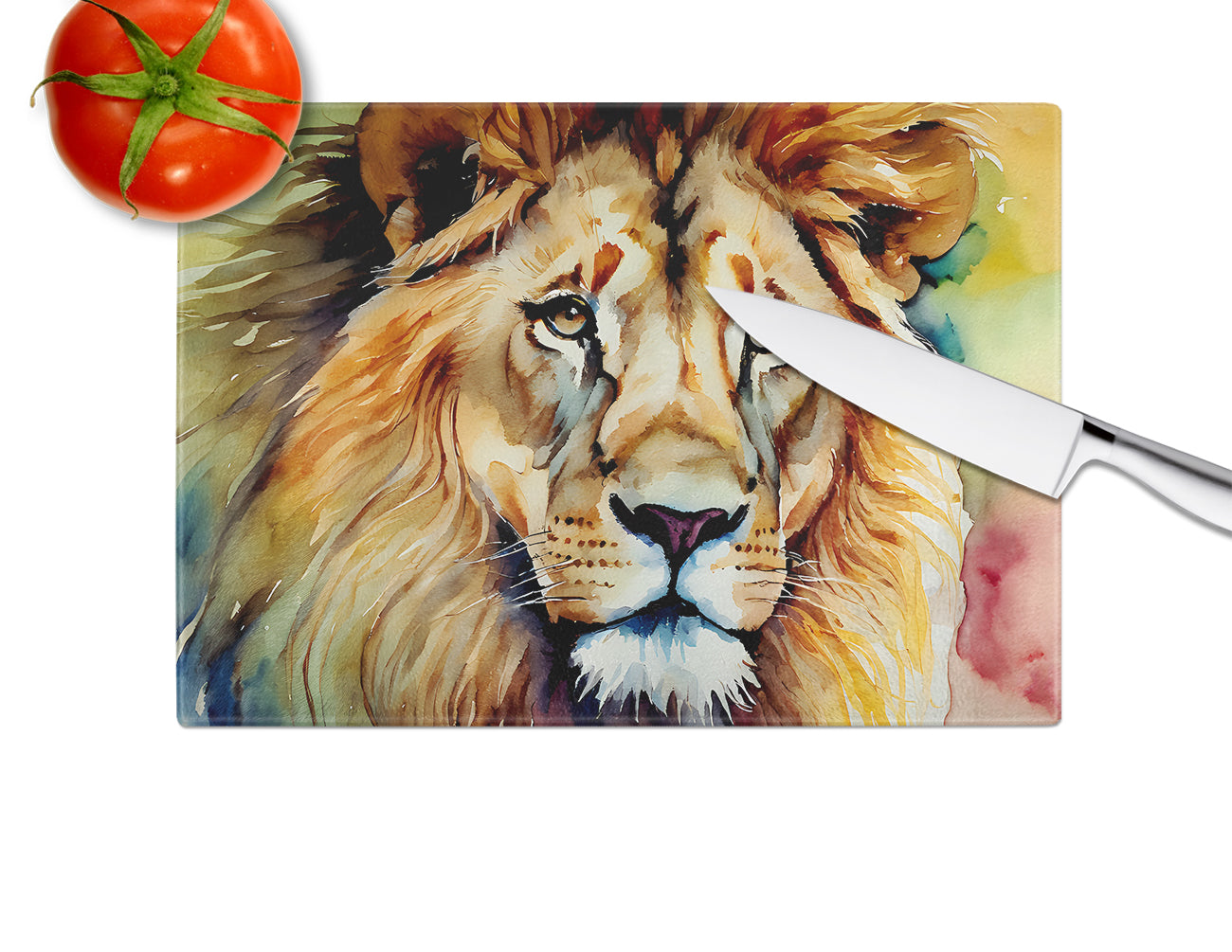 Lion Glass Cutting Board