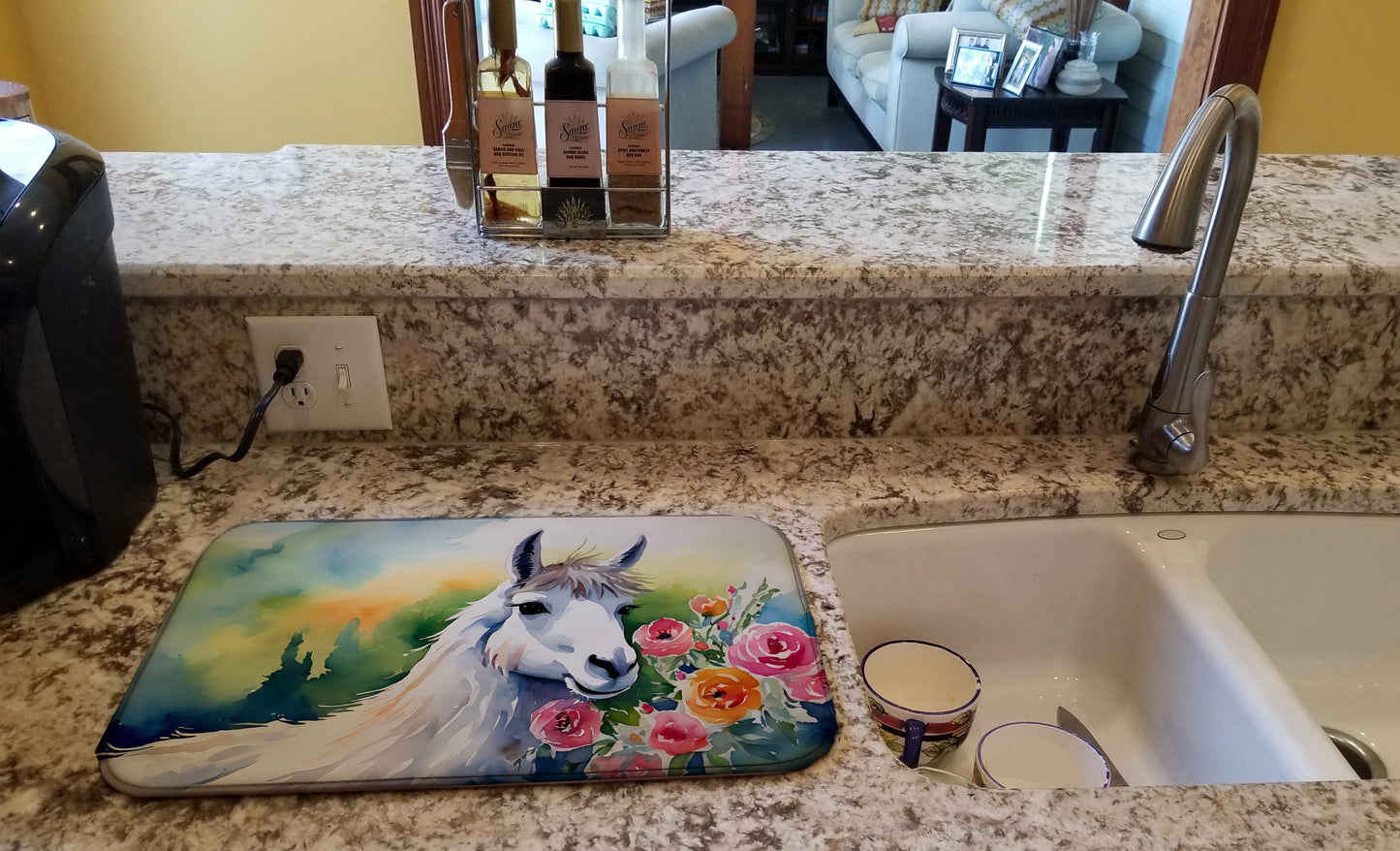 Llama Dish Drying Mat
