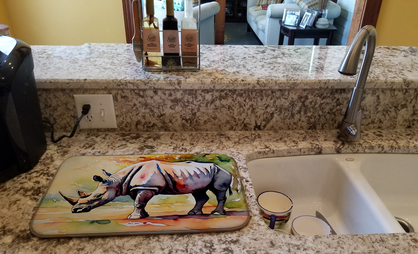 Rhinoceros Dish Drying Mat