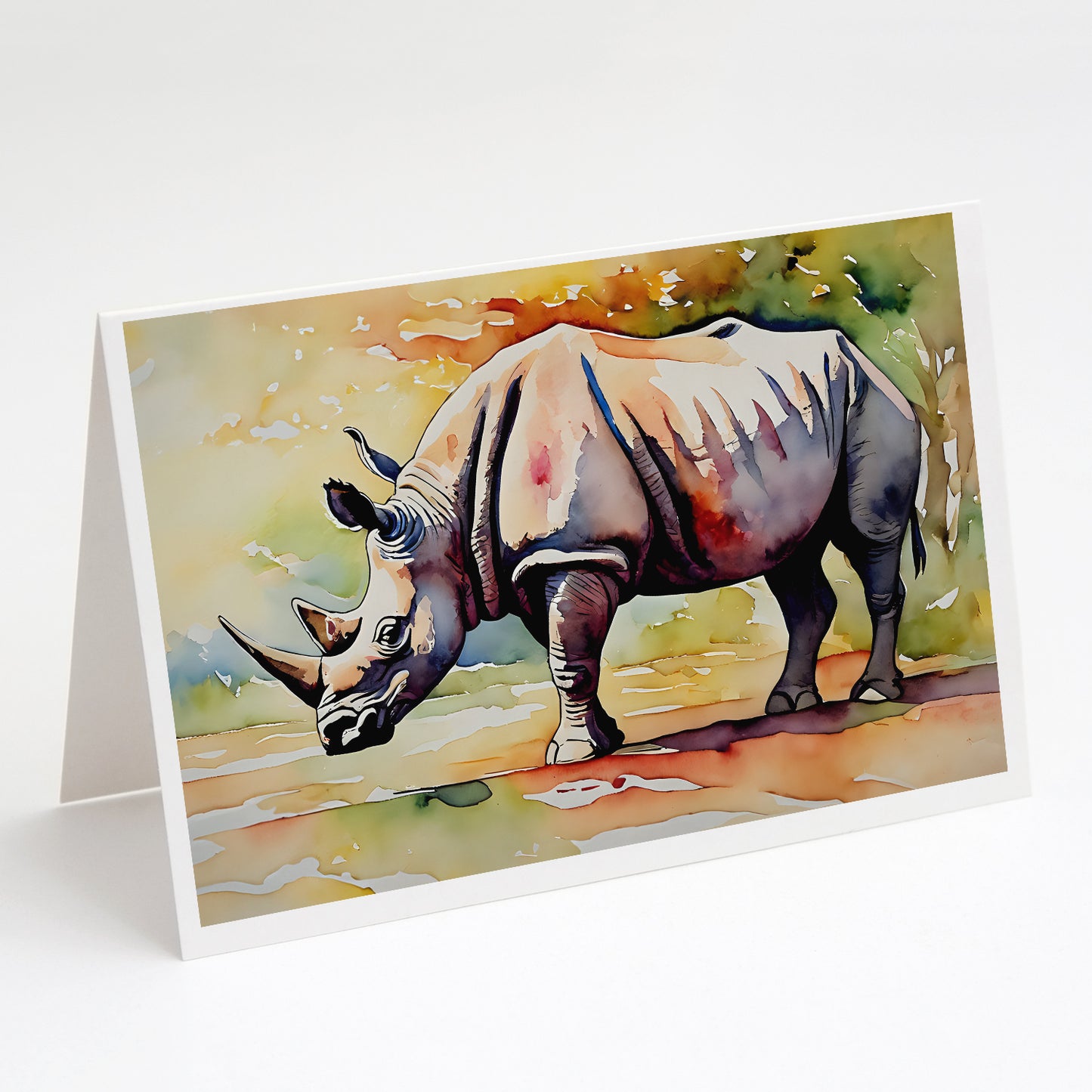 Buy this Rhinoceros Greeting Cards Pack of 8