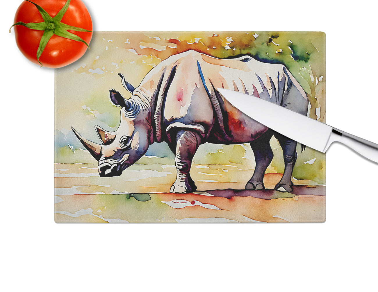 Rhinoceros Glass Cutting Board