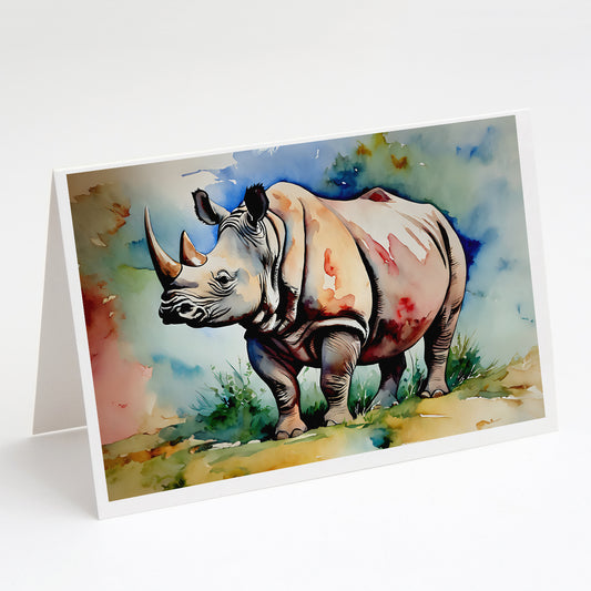 Buy this Rhinoceros Greeting Cards Pack of 8