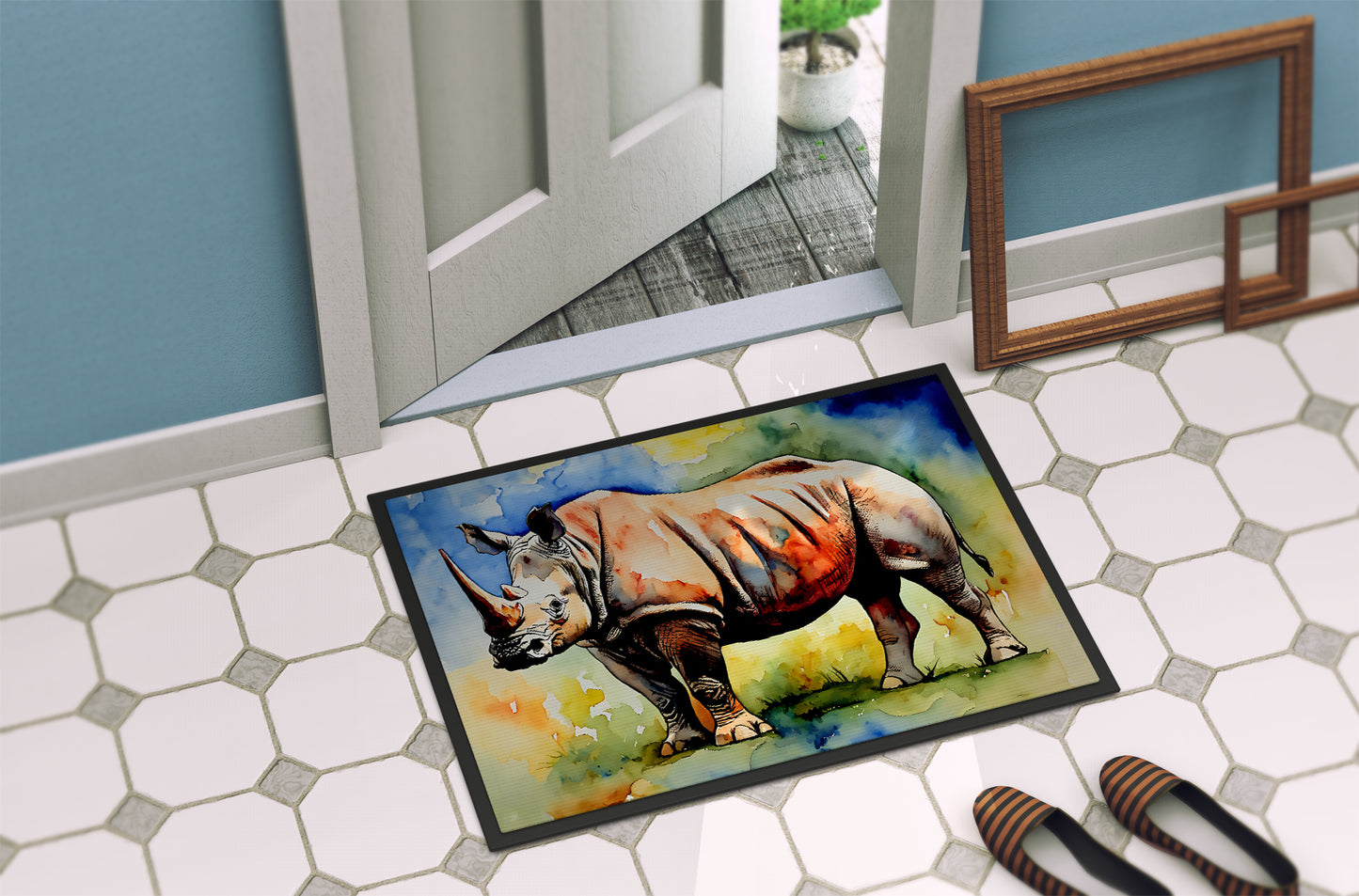 Rhinoceros Doormat