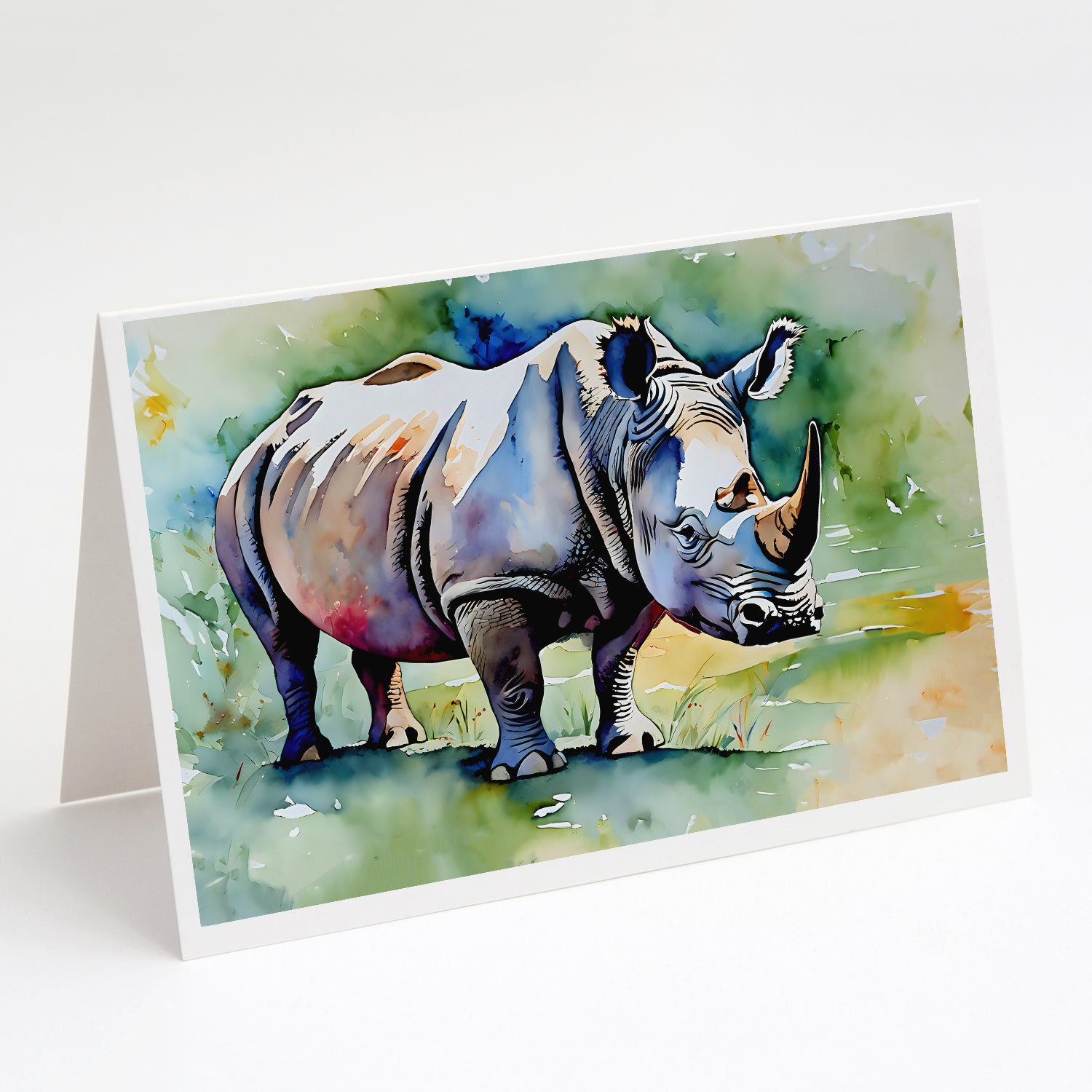 Buy this Rhinoceros Greeting Cards Pack of 8