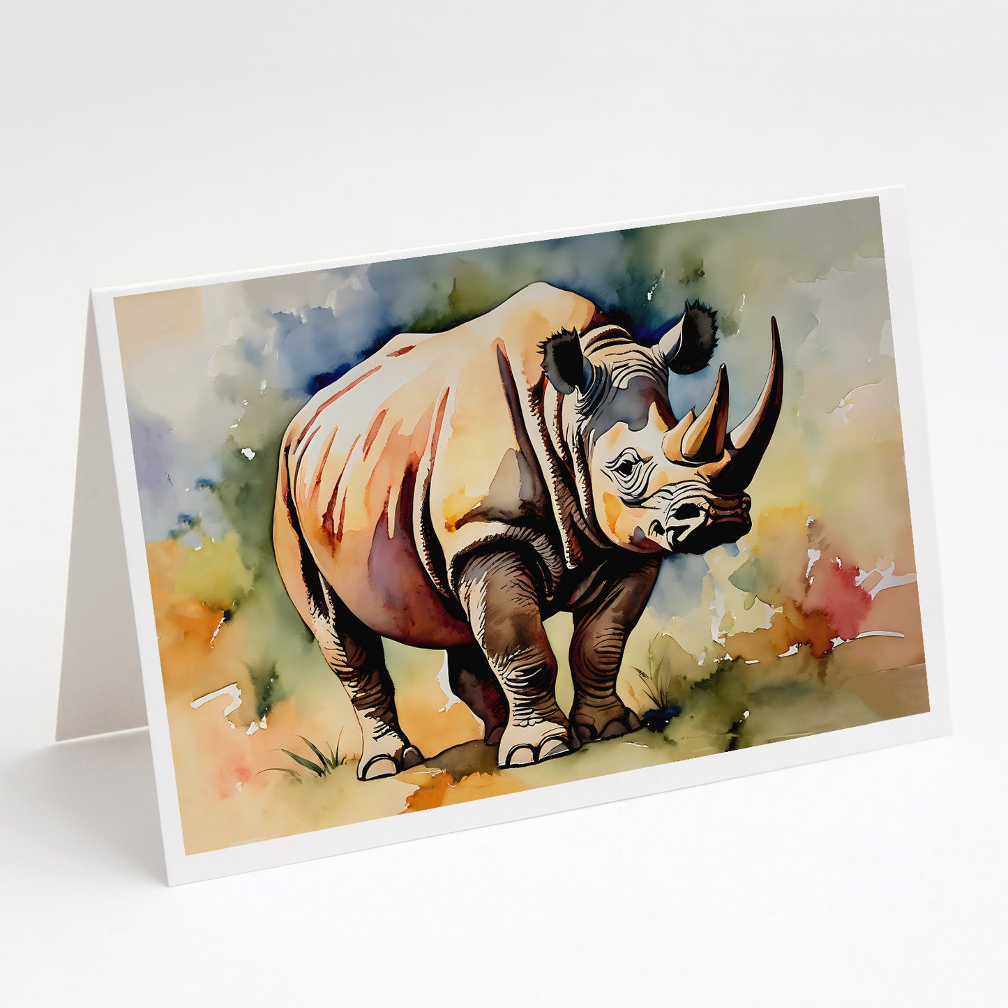 Buy this Rhinoceros Greeting Cards Pack of 8