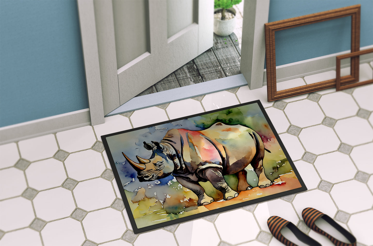 Rhinoceros Doormat